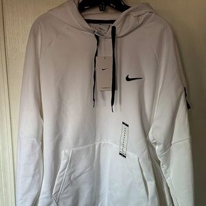 Nike Men’s Therma-Fit Pullover Fitness Hoodie White Size XL